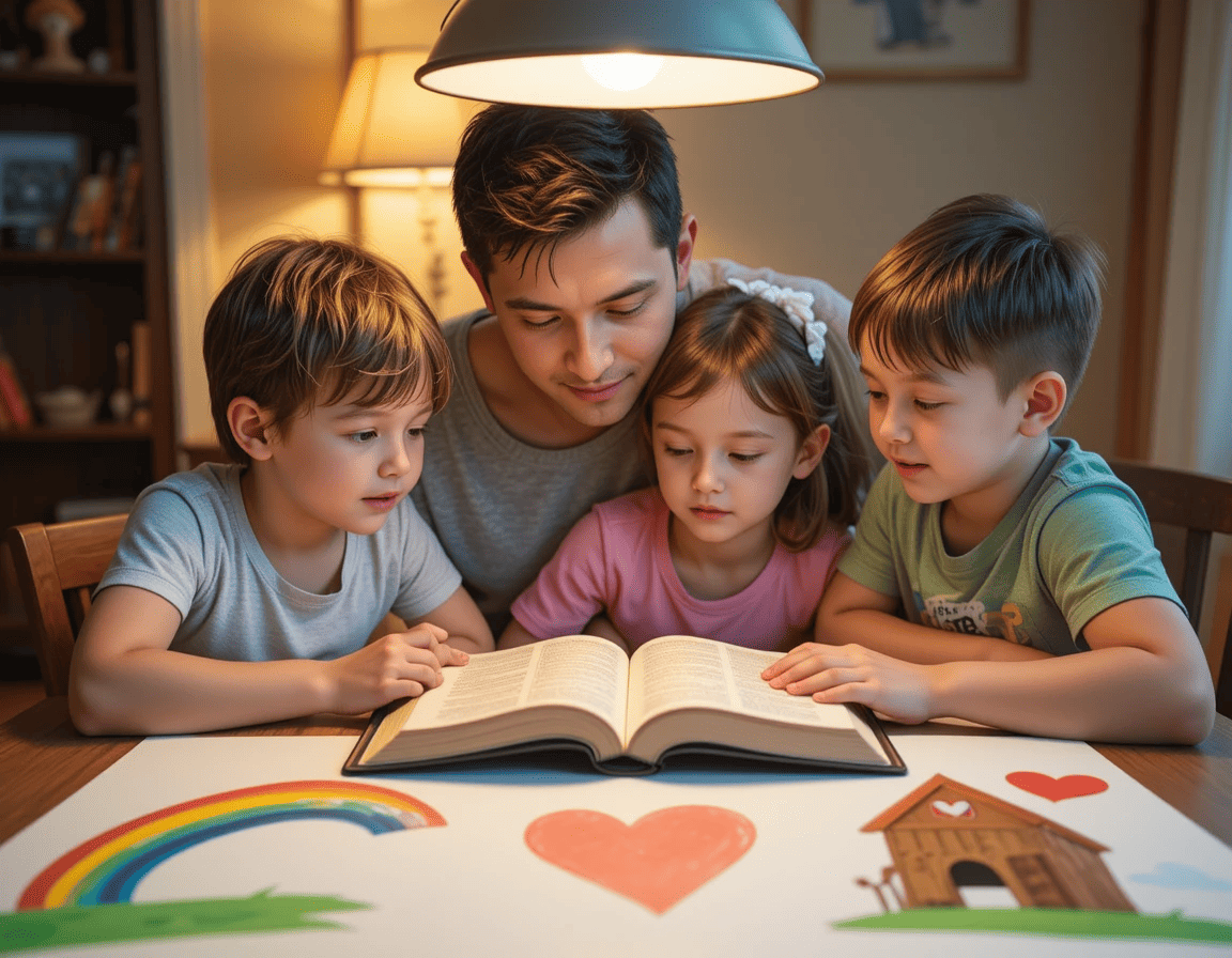 Como Ensinar Valores Cristãos às Crianças - 7 Passos Simples para Pais Ocupados